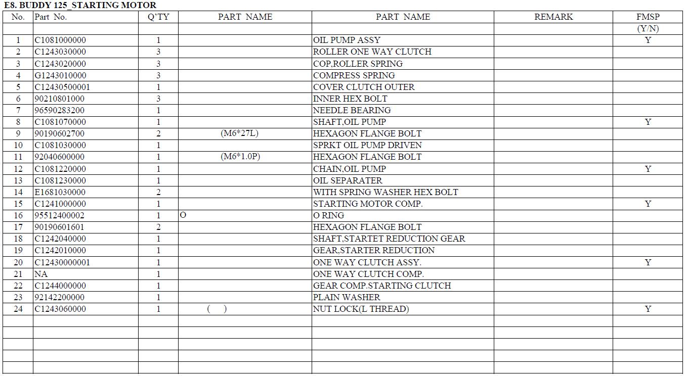 Genuine Buddy 125 Generator Manual